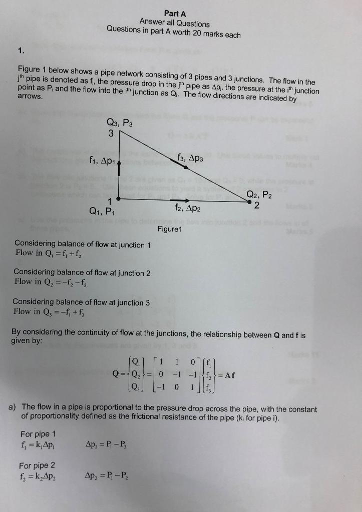 Solved Part A Answer all Questions Questions in part A worth | Chegg.com