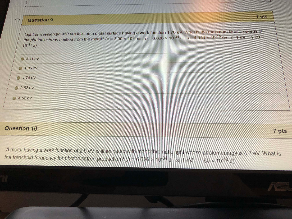 solved-question-9-light-of-wavelength-450-nm-falls-on-a-chegg