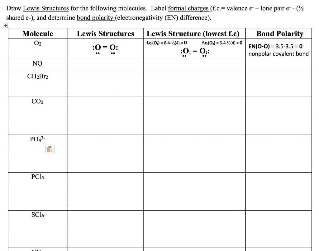 Solved Draw Lewis Structures for the following molecules. | Chegg.com