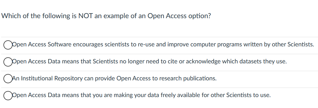 Access options for researchers and students