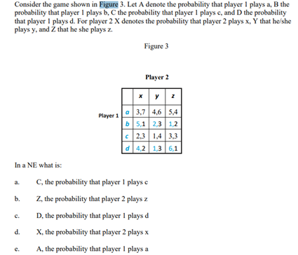 Consider the game shown in Figure 3. Let A denote the | Chegg.com