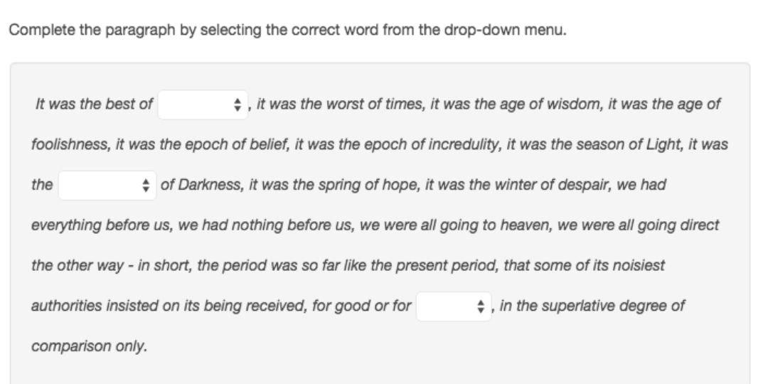 Complete the paragraph by selecting the correct word | Chegg.com