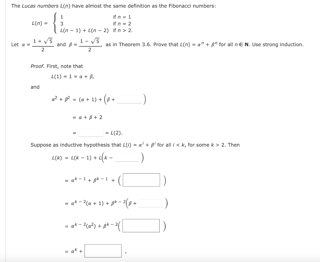 Solved The Lucas numbers L(n) have almost the same | Chegg.com