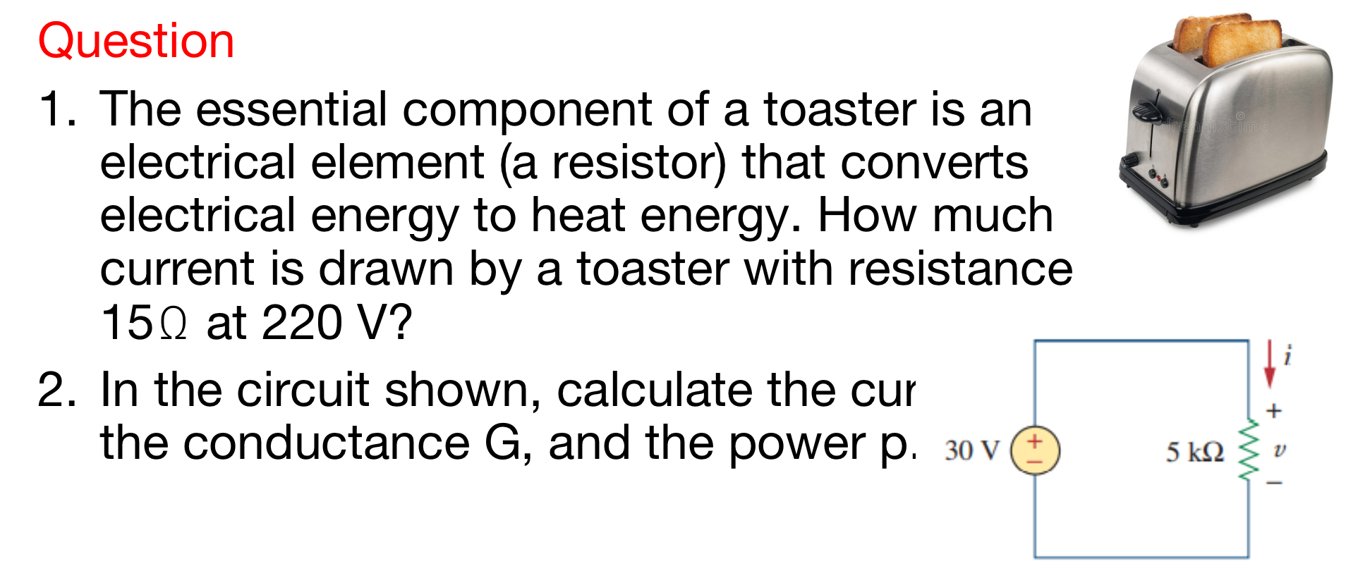 Power of a clearance toaster