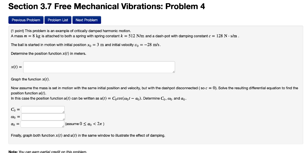 Solved 1 Point This Problem Is An Example Of Critically Chegg Com