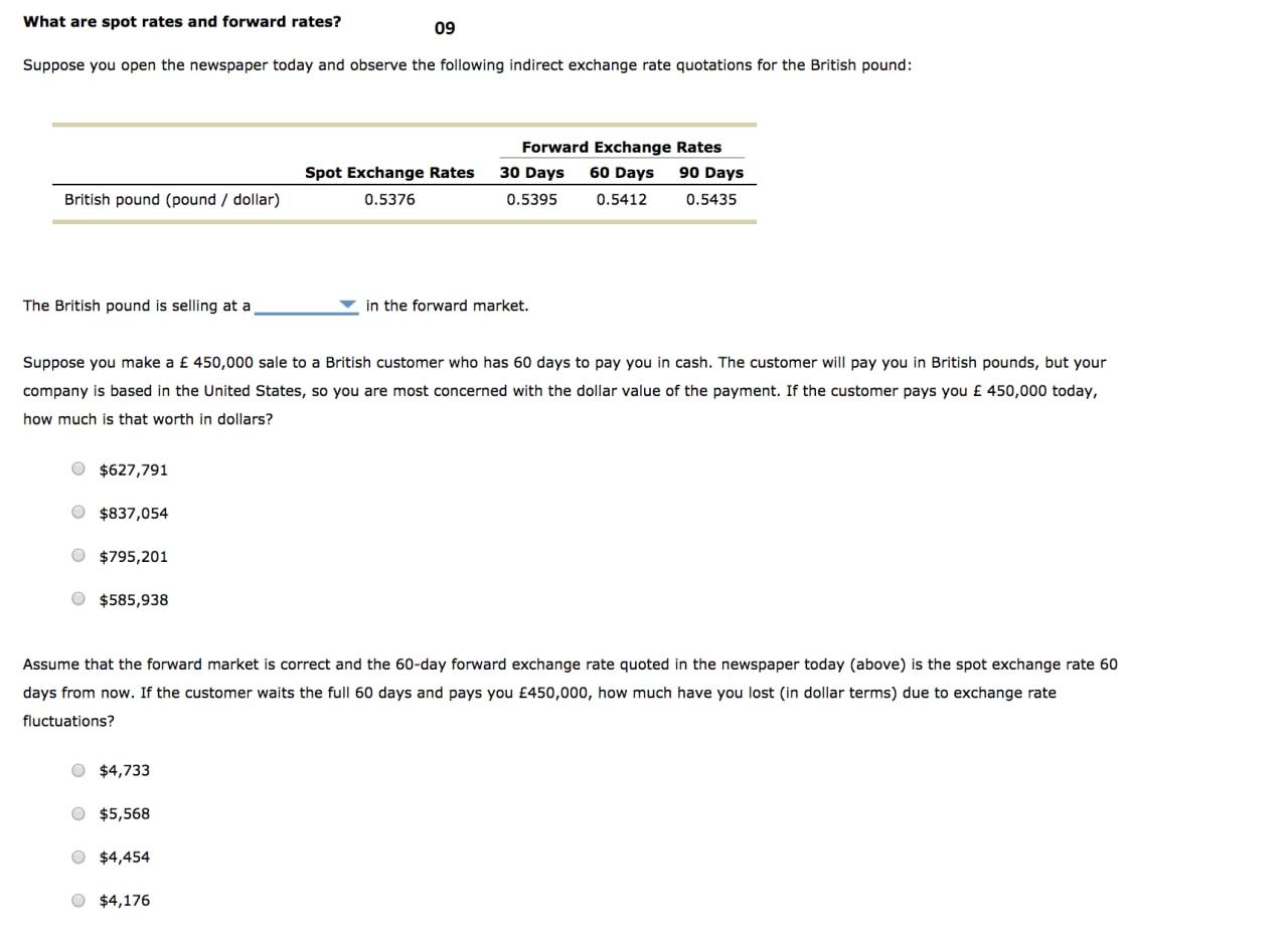 Solved What Are Spot Rates And Forward Rates? 09 Suppose You | Chegg.com