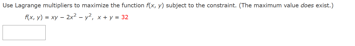 Solved Use Lagrange multipliers to maximize the function | Chegg.com