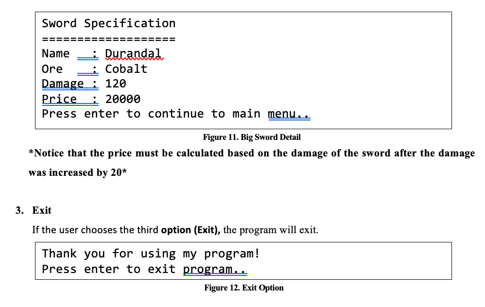 Solved Java Programming Sword Craft In a small village, a | Chegg.com