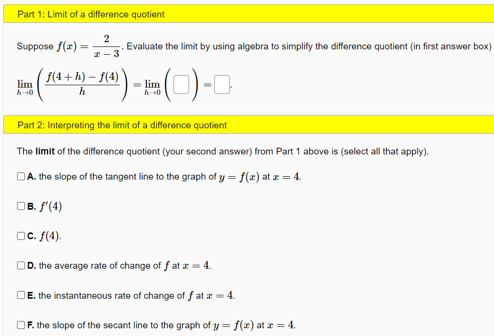 Solved Evaluate the limit by using algebra to simplify the | Chegg.com