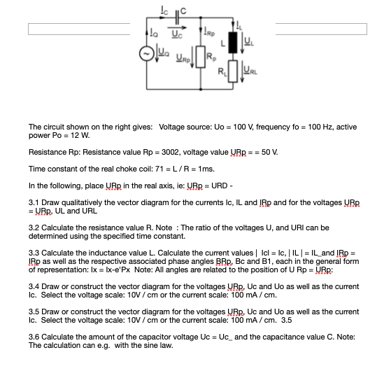 Solved Do Uc Lrp مان Urd The Circuit Shown On The Right G Chegg Com