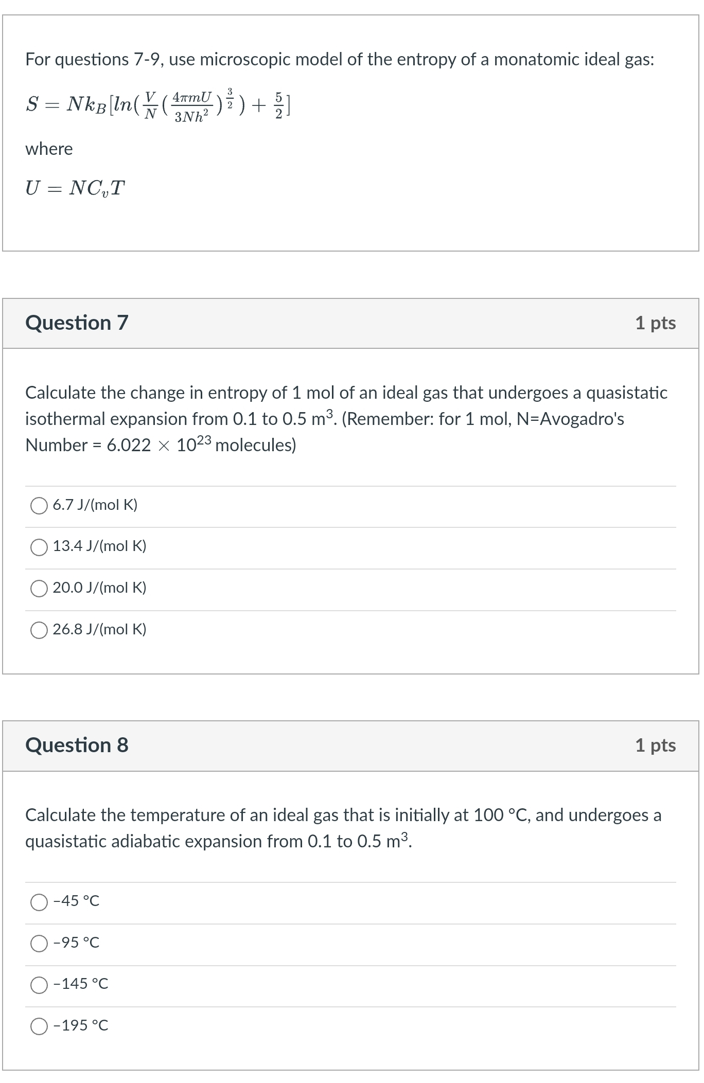 Solved For questions 7-9, use microscopic model of the | Chegg.com