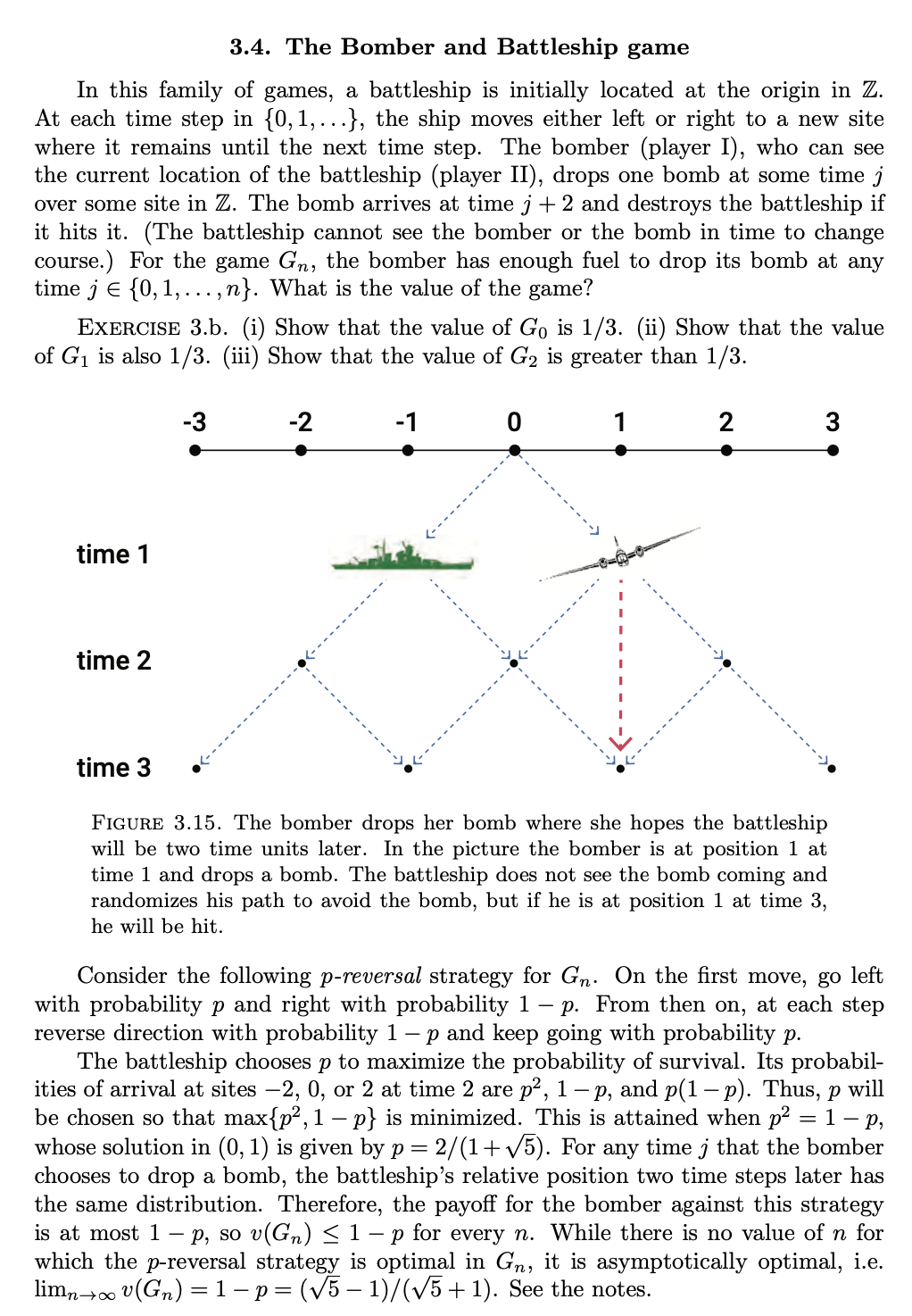 Solved 3.13. Set up the payoff matrix for the Bomber and | Chegg.com