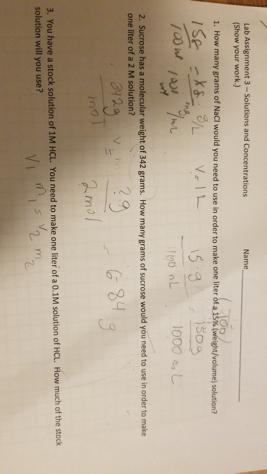 Solved Lab Assignment 3 Solutions And Concentrations Show Chegg Solved Lab Assignment 3 Solutions And Concentrations Show Chegg
