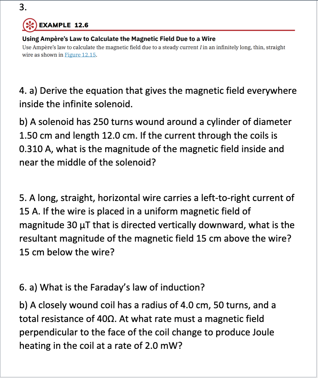 Solved Using Ampère's Law To Calculate The Magnetic Field | Chegg.com