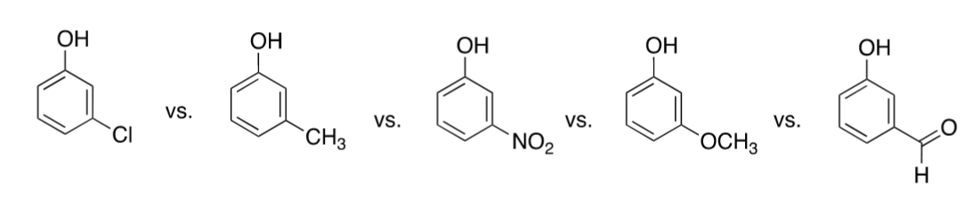 Solved Order from the most acid to the least acid and | Chegg.com