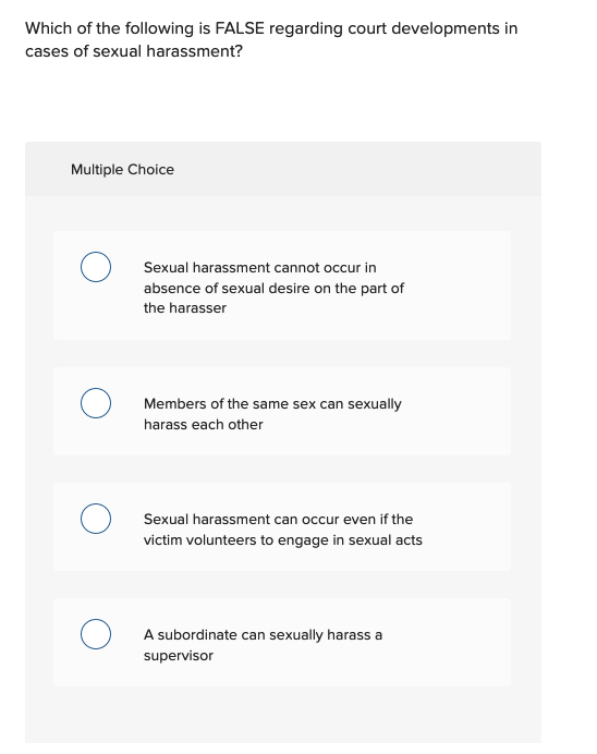 Solved Which Of The Following Is False Regarding Court