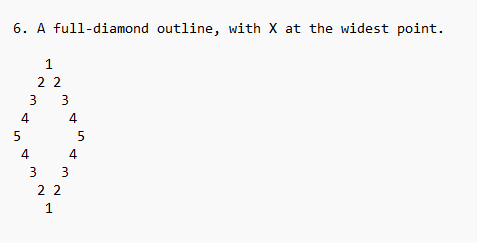 Solved Use input from the user and use nested loops to | Chegg.com
