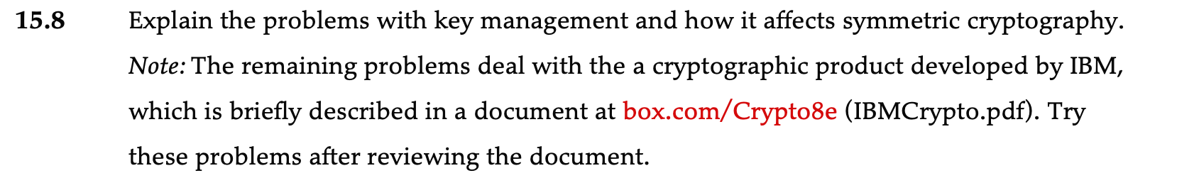 Solved Stallings, W. (2019). Cryptography and Network | Chegg.com