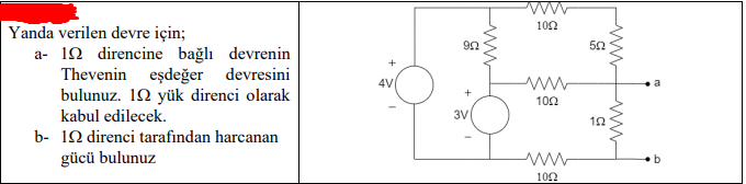 Solved What is the thevenin circuit of depends to 1 ohm | Chegg.com