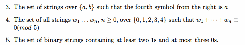 Solved 3. The Set Of Strings Over {a,b} Such That The Fourth | Chegg.com