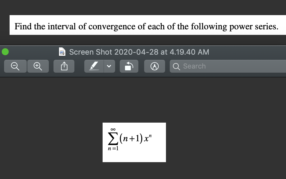 Solved Find The Interval Of Convergence Of Each Of The Fo Chegg Com