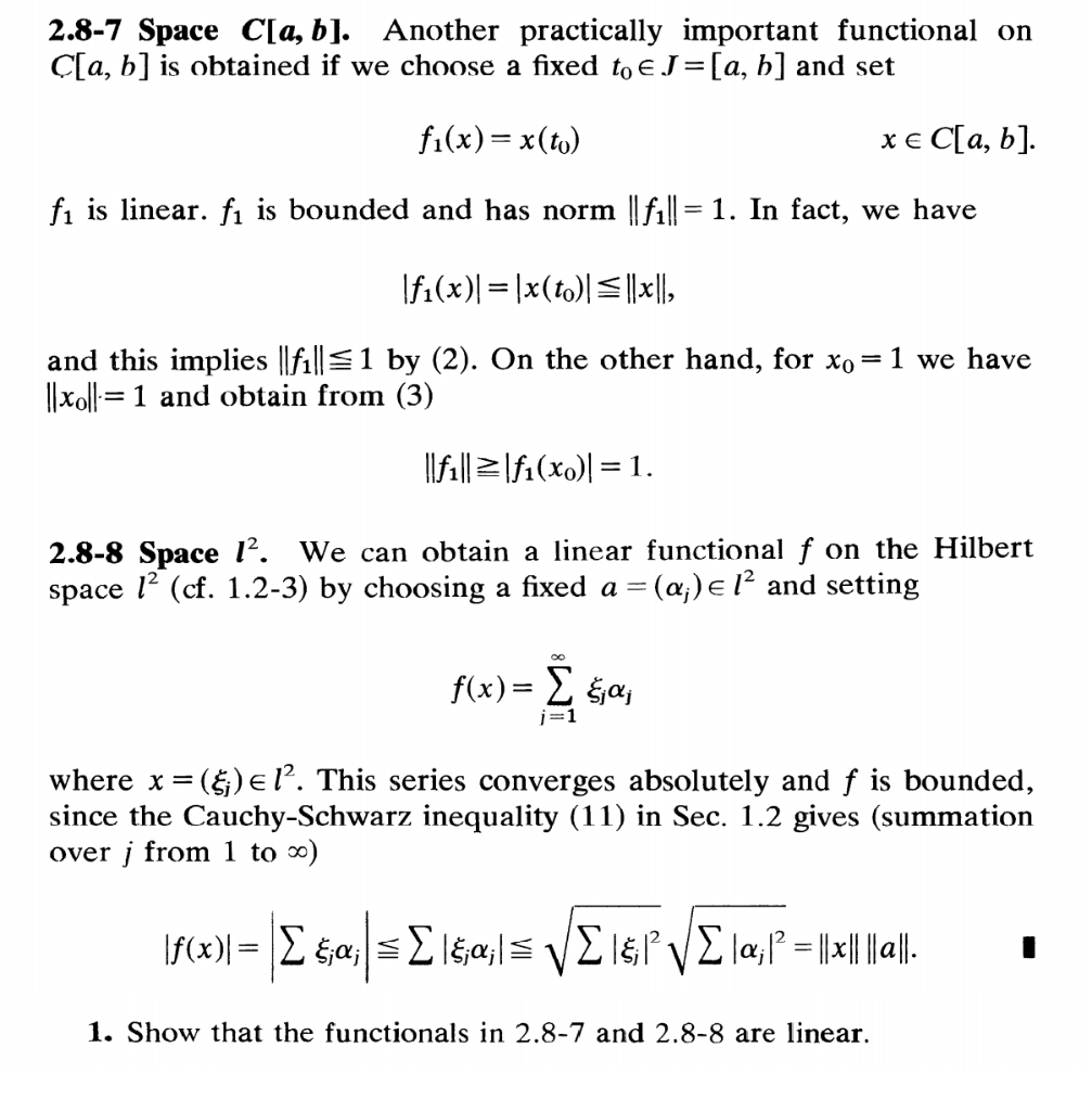 Solved 2 8 7 Space C A B Another Practically Important Chegg Com