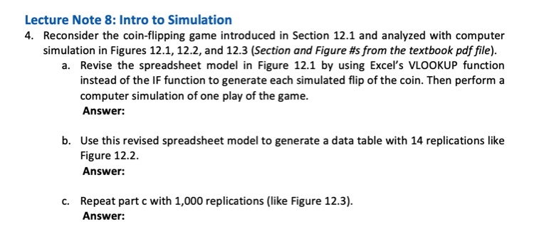 Coin Flipping Game Lecture Note 8 Intro to Chegg