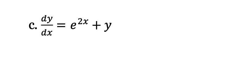 Solved dy C. dx ex + y | Chegg.com