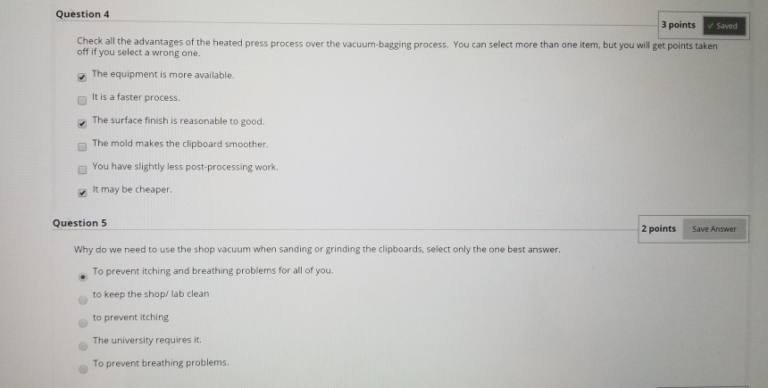 Solved Question 4 3 points Saved Check all the advantages of | Chegg.com