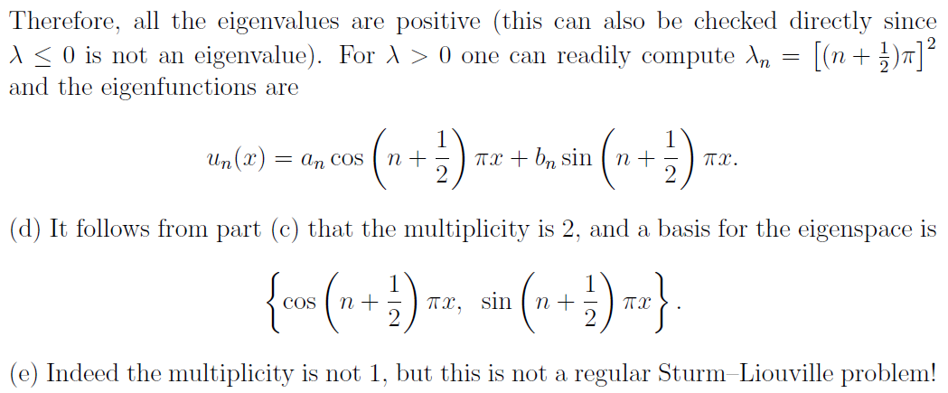 Solved 6.9 Consider the eigenvalue problem | Chegg.com