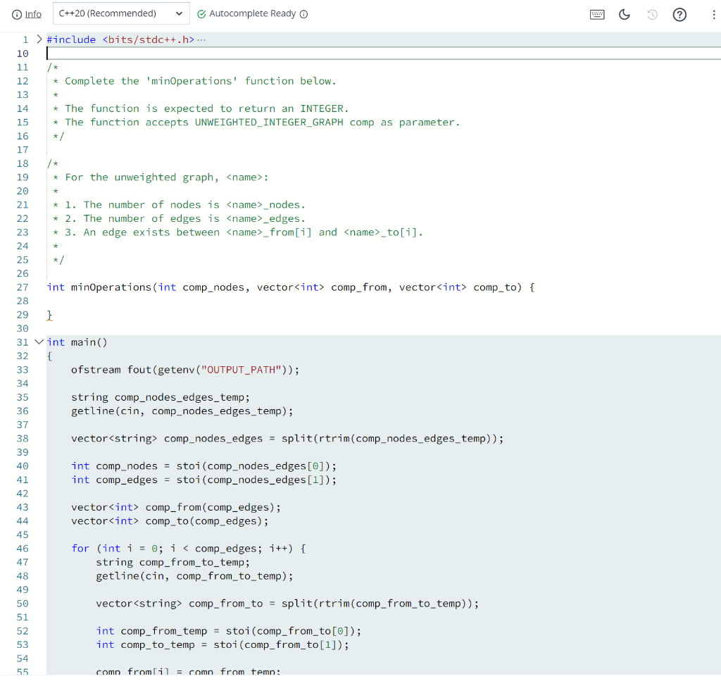 Info C++ 20 Ready O ? * *