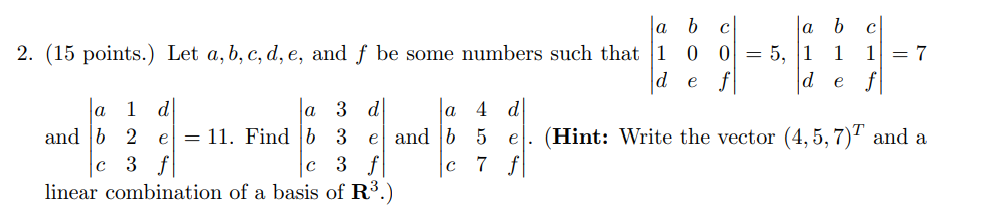 Solved a a с d b c b 2. (15 points.) Let a,b,c, d, e, and f | Chegg.com