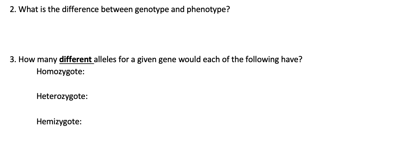 Solved 1. What is the difference between a gene and an | Chegg.com