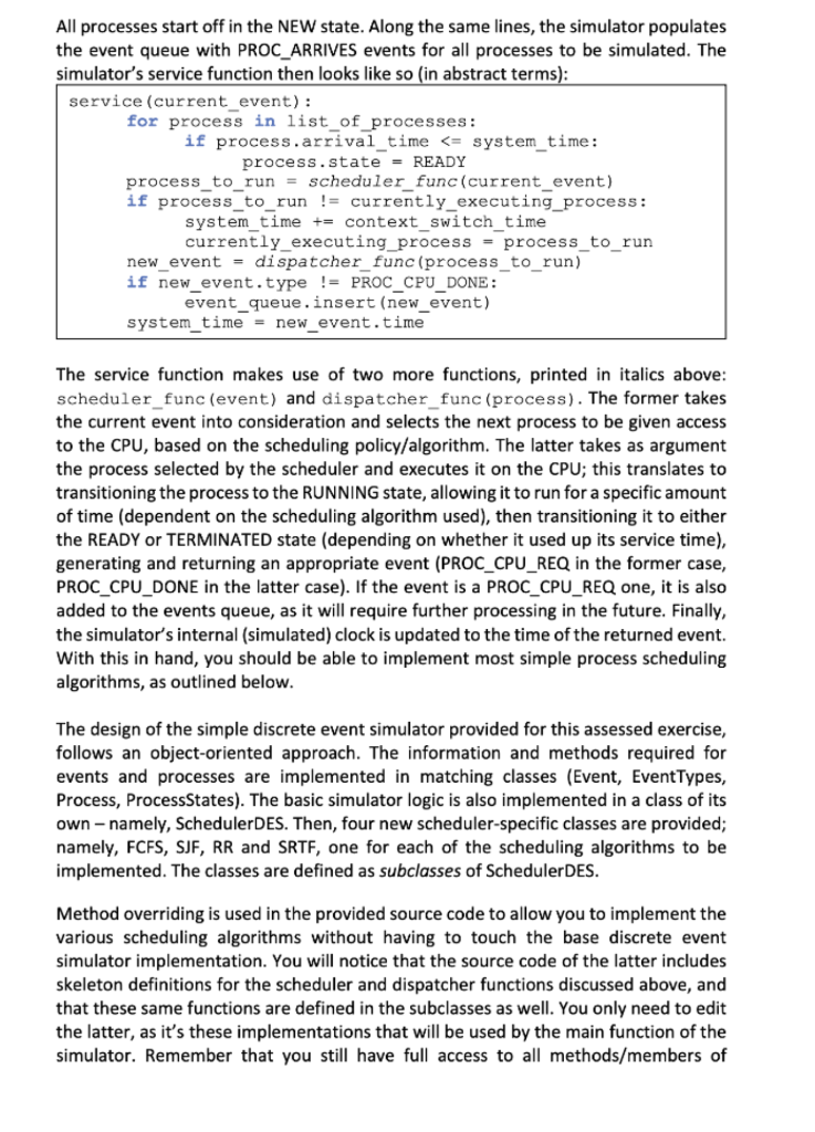 Discrete Event Simulation Primer A discrete event | Chegg.com