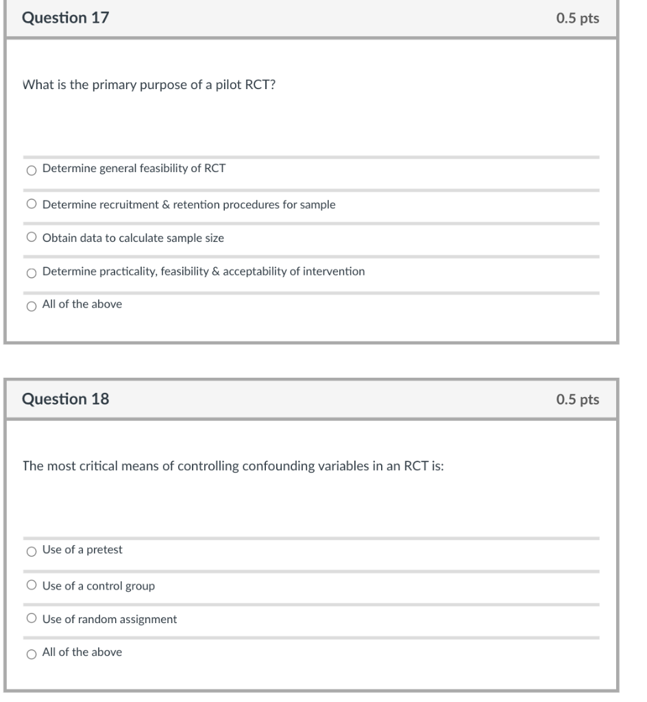 Solved Question 17 0.5 pts What is the primary purpose of a | Chegg.com