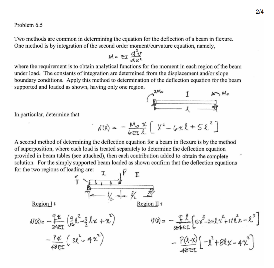 Solved 2/4 Problem 6.5 Two methods are common in determining | Chegg.com