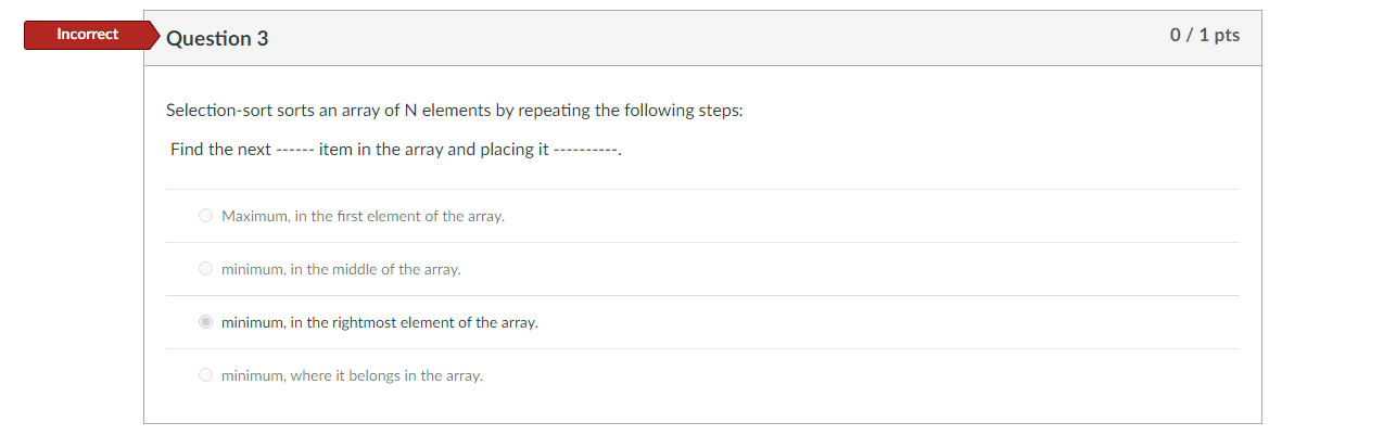Solved Incorrect Question 1 0/1 pts What is the purpose of | Chegg.com