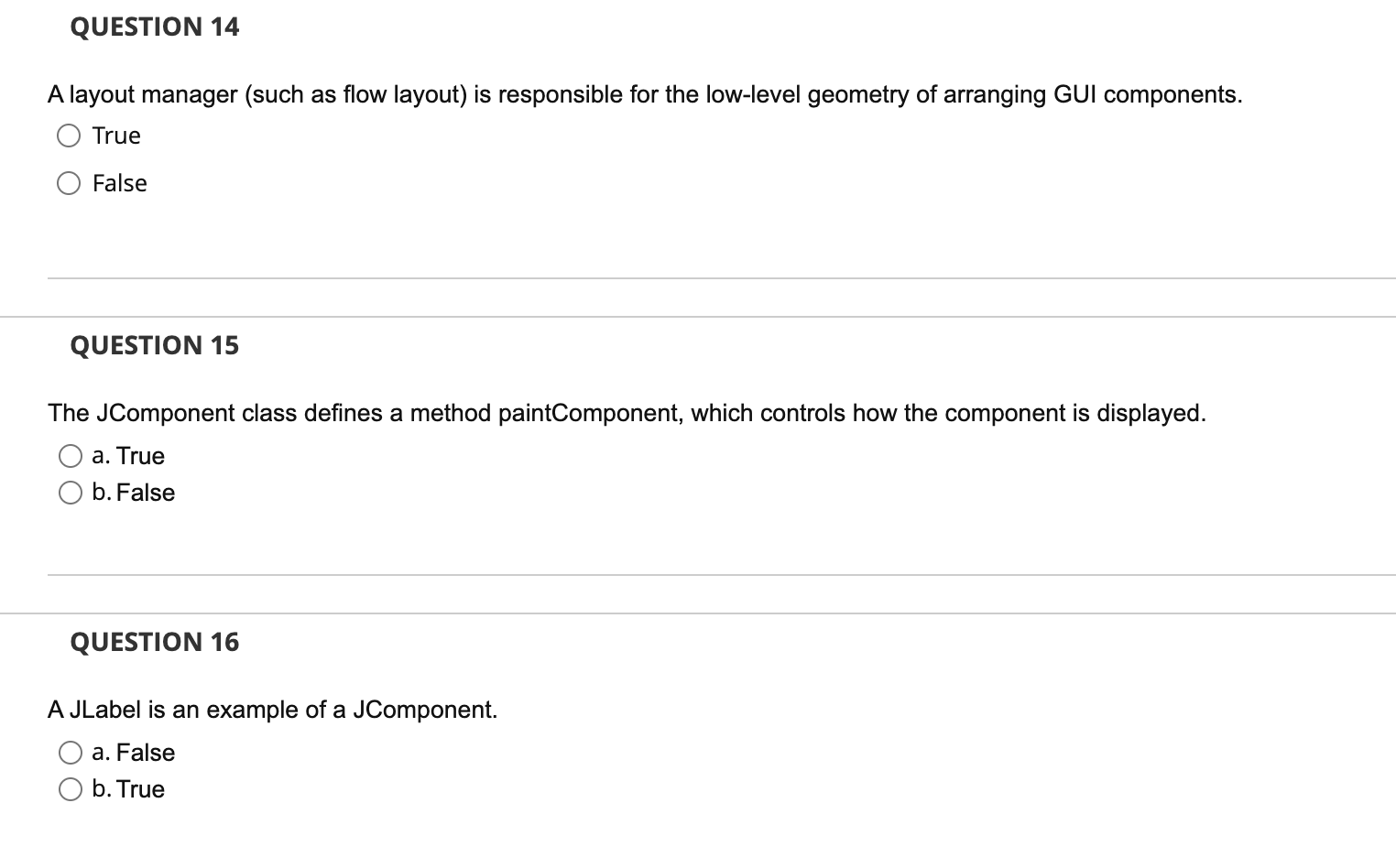 Solved QUESTION 11 After an exception is thrown and a catch