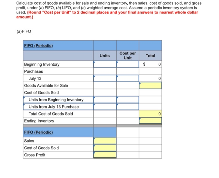 Solved M76 Calculating Cost of Goods Available for Sale,