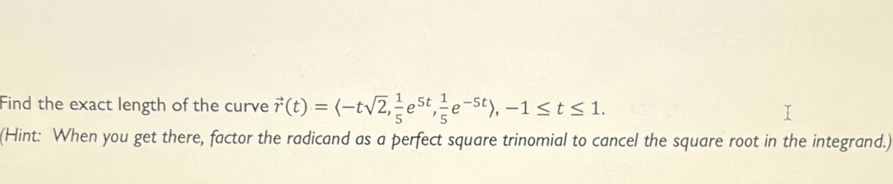 Solved Find the exact length of the curve | Chegg.com