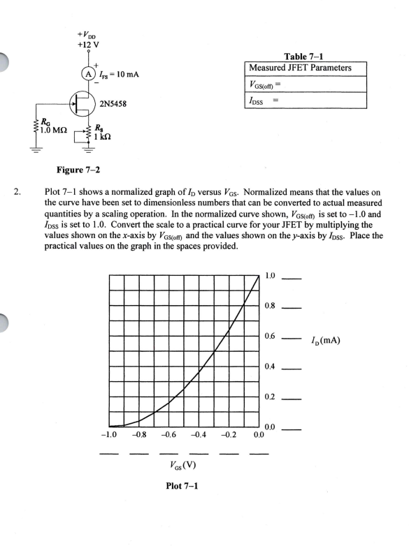 Solved Class 7 JEE JFET Biasing 9.90A Reading Floyd and