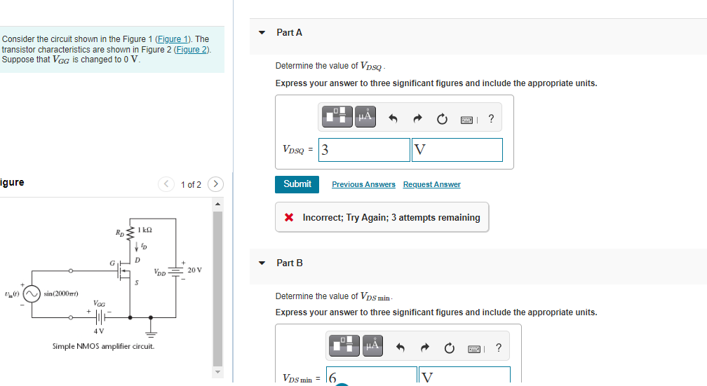 Solved Part A Consider the circuit shown in the Figure 1 | Chegg.com