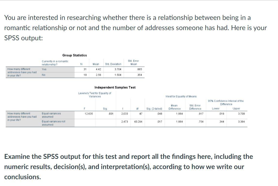 Solved Questions 6B: What Test Was Used In The Questions, | Chegg.com