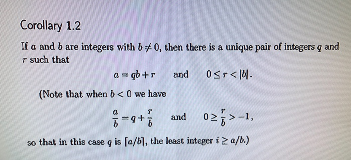 Solved Exercise 1.22 Show That If A And B Are Integers With | Chegg.com