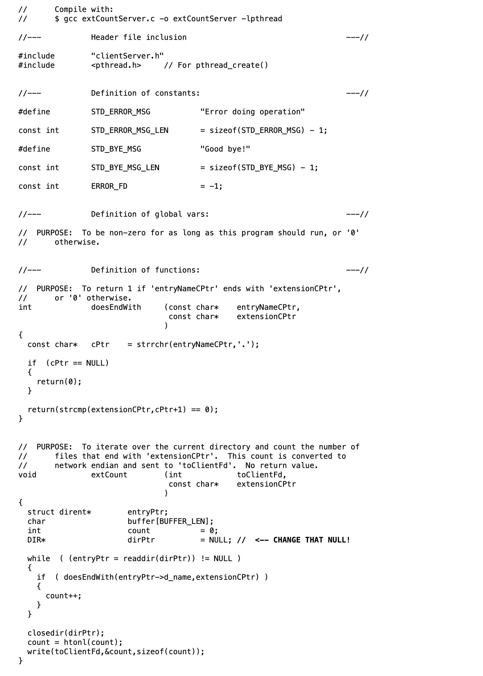 Solved Write a server that is able to: - Bind a port and | Chegg.com