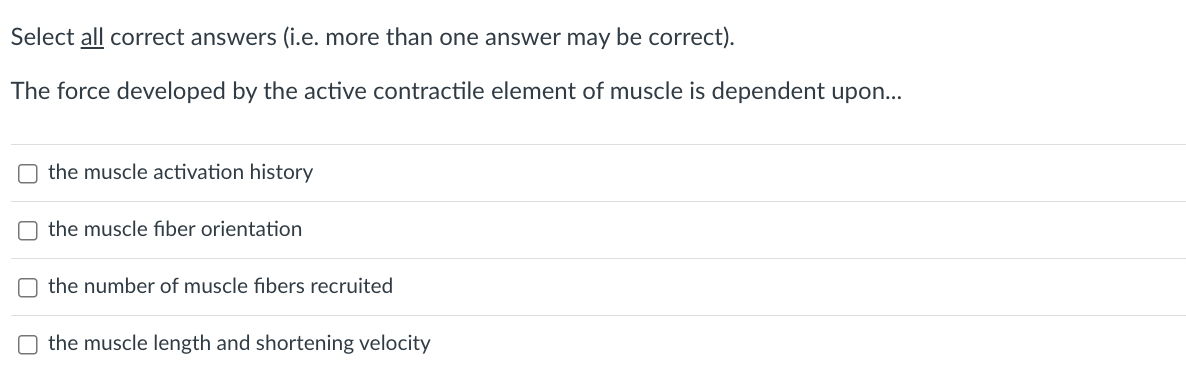 Solved Select all correct answers (i.e. more than one answer | Chegg.com