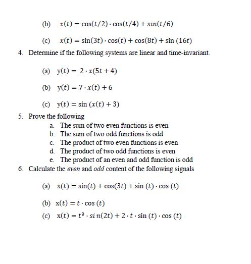 Solved Homework #1 Name: 1. Write an expression for each of | Chegg.com