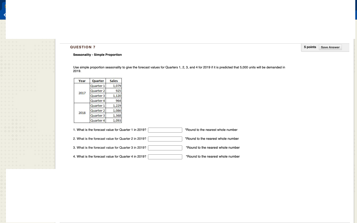 Solved QUESTION 7 5 points Save Answer Provide an