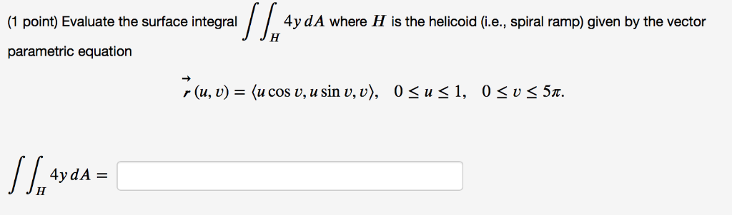 solved-1-point-evaluate-the-surface-integral-1-4y-d-a-chegg