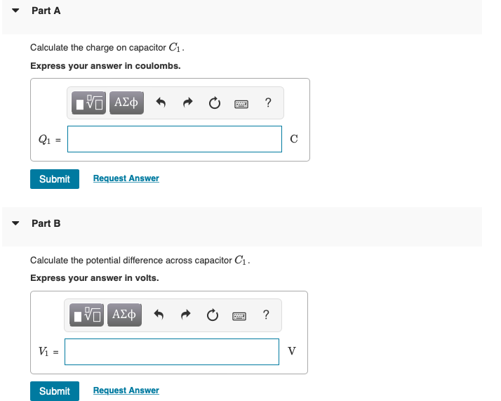 Solved In (Figure 1) each capacitor has C=5 00μF and Chegg com